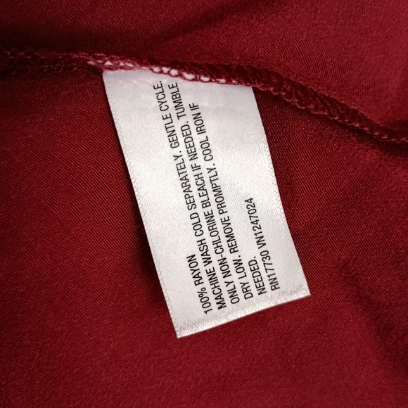 NWT AVA VIV MIDI SKIRT IN BURGUNDY SIZE 2X - Picture 5 of 6